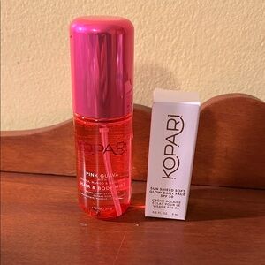 Kopari Pink Guava Hair & Body Mist and SPF
